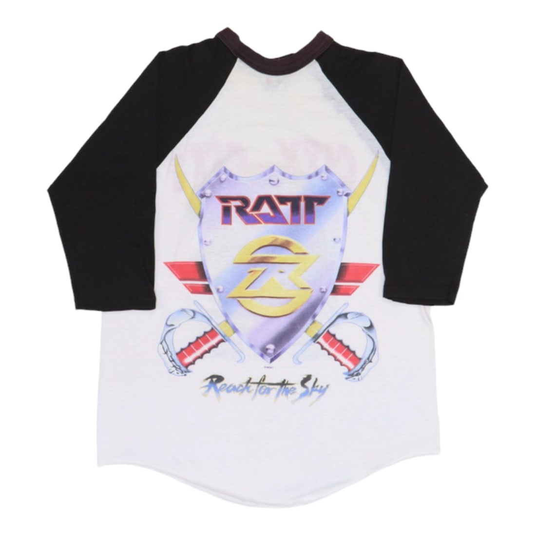 1989 Ratt Reach For The Sky Tour Jersey Shirt Extra Large: 1989 Ratt Reach For The Sky Tour Jersey Shirt Extra Large Original 1989 Ratt Reach For The Sky City To City Tour Jersey Shirt. This true vintage shirt features front and back graphics. Size: Extra Lar
