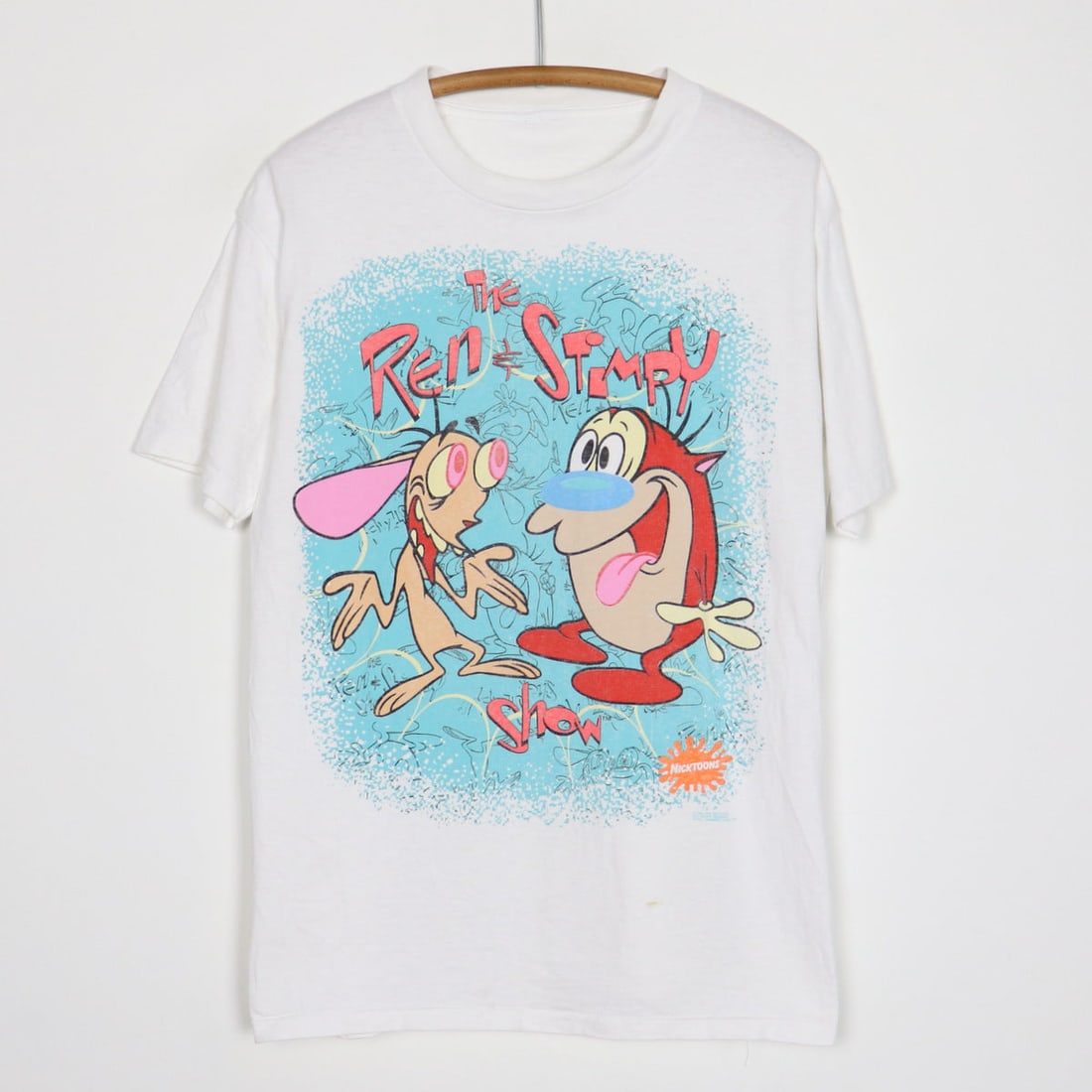 1991 Ren and Stimpy Show Vintage Nickelodeon Shirt: 1991 Ren and Stimpy Show Vintage Nickelodeon Shirt Original 1991 Ren and Stimpy Show Nickelodeon Shirt. This true vintage shirt features no back graphics and is in good condition with no holes or disc