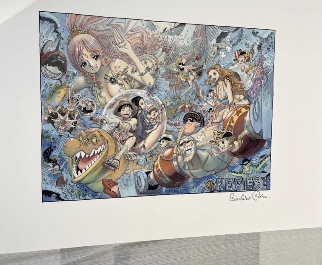 ONE PIECE A1 Production Art of Princess Shirahoshi by Eiichiro Oda: ONE PIECE A1 Production Art of Princess Shirahoshi by Eiichiro Oda This limited production art features Princess Shirahoshi from the One Piece franchise, created by Eiichiro Oda. Perfect for collector