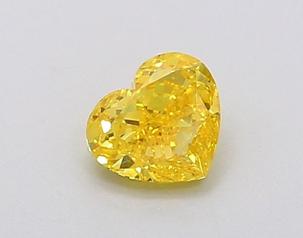 Loose Diamond - HEART 0.5ct Fancy Vivid Yellow VVS2: Loose Diamond - HEART 0.5ct Fancy Vivid Yellow VVS2 Source: This is a real non-mined Diamond that has been grown in a lab Shape: HEART Carats: 0.5 Color: Fancy Vivid Yellow Certification: IGI Video: