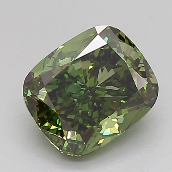 Loose Diamond - CUSHION BRILLIANT 1.32ct Fancy Vivid Green VVS2: Loose Diamond - CUSHION BRILLIANT 1.32ct Fancy Vivid Green VVS2 Source: This is a real non-mined Diamond that has been grown in a lab Shape: CUSHION BRILLIANT Carats: 1.32 Color: Fancy Vivid Green Cer