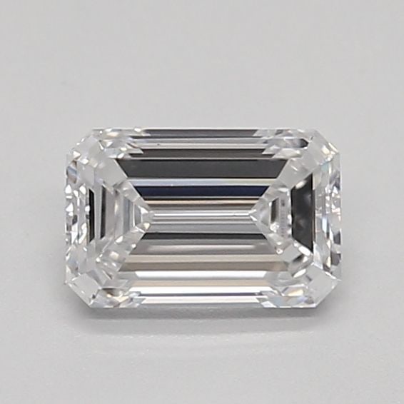 Loose Diamond - EMERALD 0.51ct D VVS2: Loose Diamond - EMERALD 0.51ct D VVS2 Source: This is a real non-mined Diamond that has been grown in a lab Shape: EMERALD Carats: 0.51 Color: D Clarity: VVS2 Polish: EX Cut: - Symmetry: VG Certificat