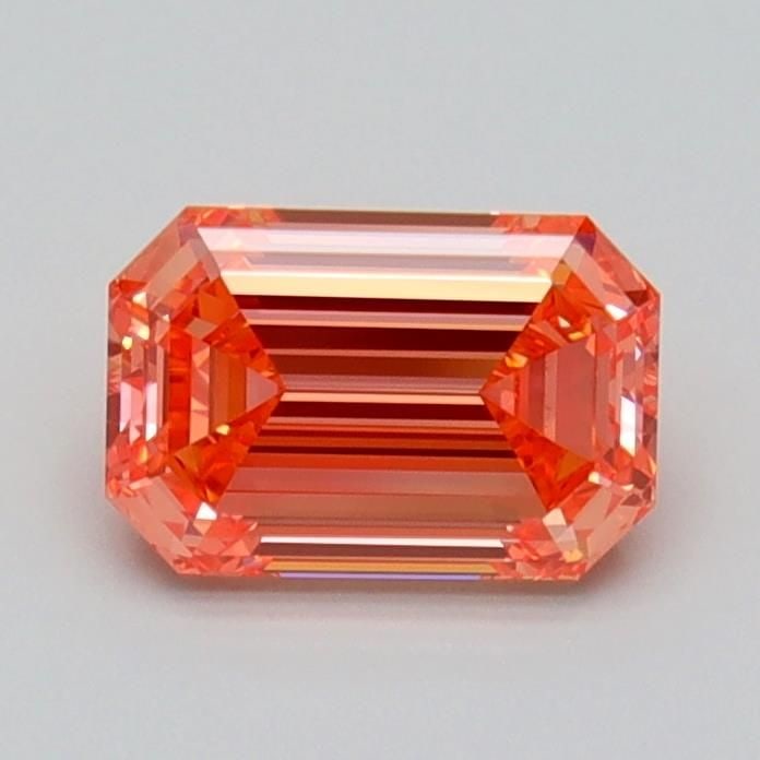 Loose Diamond - EMERALD 1.08ct Fancy Vivid Pink VVS1: Loose Diamond - EMERALD 1.08ct Fancy Vivid Pink VVS1 Source: This is a real non-mined Diamond that has been grown in a lab Shape: EMERALD Carats: 1.08 Color: Fancy Vivid Pink Certification: IGI Video: