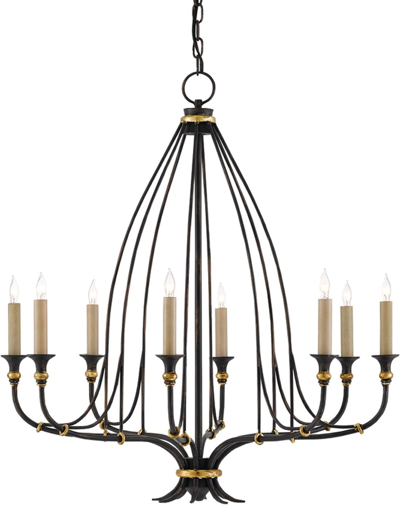 Folgate Small Black Chandelier: Folgate Small Black Chandelier Not Quite As Sweeping As The Grande Fixture Of The Same Name, The Smaller Folgate Chandelier Has The Same Open Form. Based Upon Influences As Diverse As Federal Style An