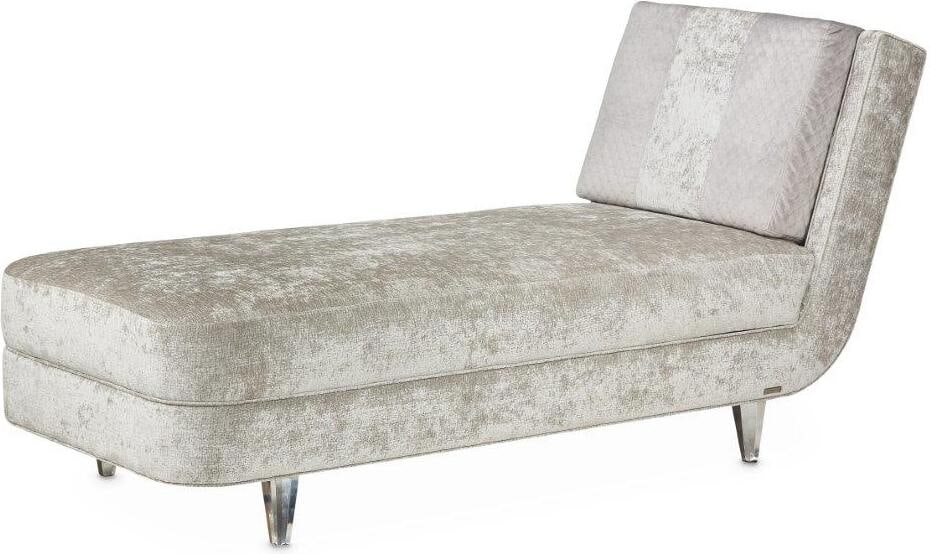 Lanna Armless Chaise In Storm And Silver Mist: Lanna Armless Chaise In Storm And Silver Mist Tailored details and soft neutrals make this Lanna Chaise perfect for mixing, matching, and everyday lounging. With a rich chenille fabric, luxury cushion