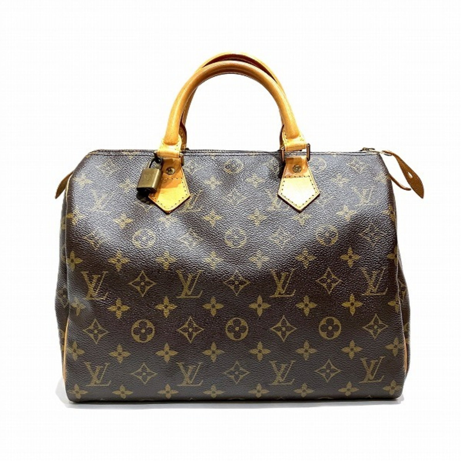 Louis Vuitton Monogram Speedy 30 M41526 Brown Boston Handbag: Louis Vuitton Monogram Speedy 30 M41526 Brown Boston Handbag This Louis Vuitton Monogram Speedy 30 M41526 is a stylish Boston bag handcrafted from Monogram canvas. The bag features a brown color schem