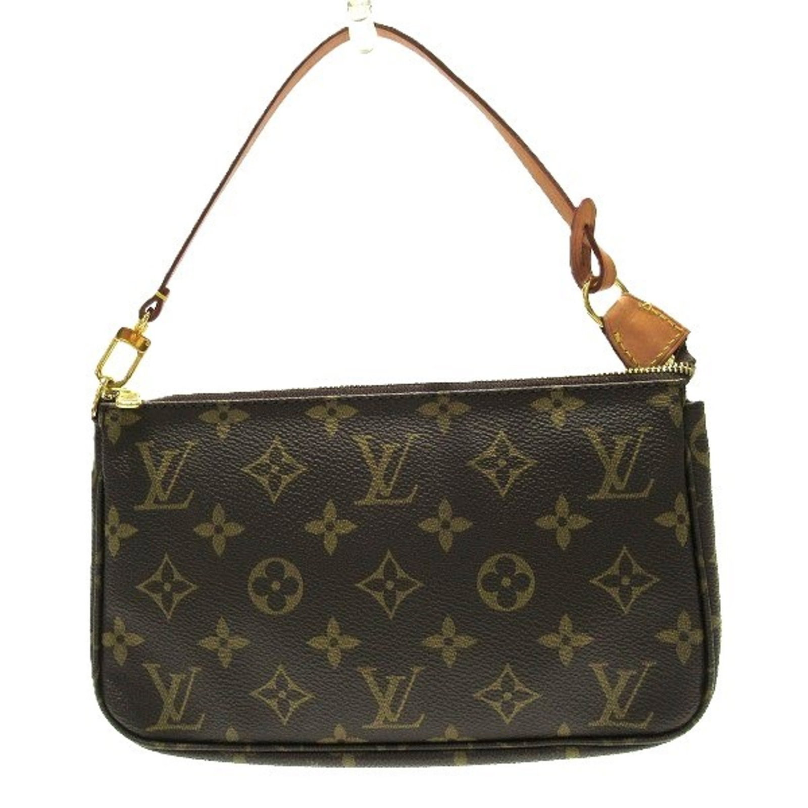 Louis Vuitton Monogram Pochette Accessoires Handbag Brown Women's 13cm x 21cm x 4cm: Louis Vuitton Monogram Pochette Accessoires Handbag Brown Women's 13cm x 21cm x 4cm This Louis Vuitton Monogram Pochette Accessoires handbag is a stylish accessory for women. It features a classic bro