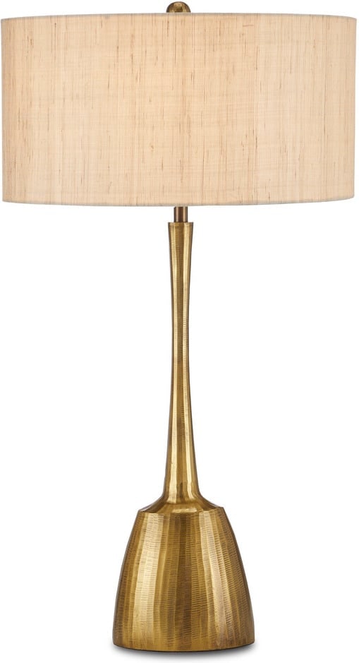 Cheenee Brass Table Lamp: Cheenee Brass Table Lamp A Nod To Brutalist Style With A Gleaming Antique Brass Finish, The Cheenee Table Lamp Has A Powerful Silhouette. The Gold Table Lamp Has A Long Neck That Subtly Narrows In The