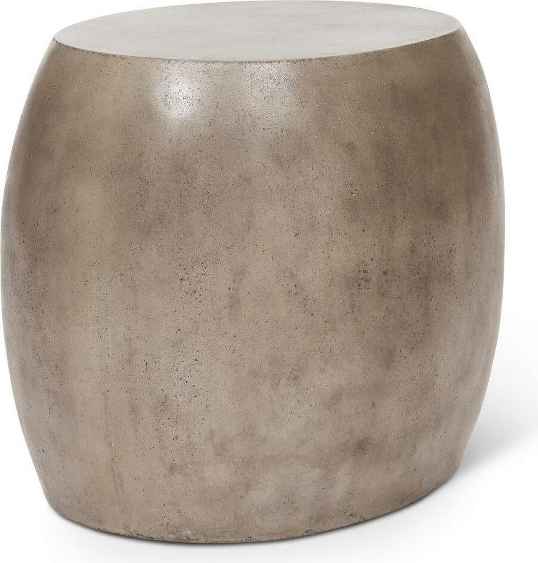 Mixx Pebble End Table In Dark Grey: Mixx Pebble End Table In Dark Grey The Pebble End Table mirrors the shape and form of the Pebble Coffee Table.?Style together or on its own for a pinch of industrial charm indoors or outdoors. Pebble