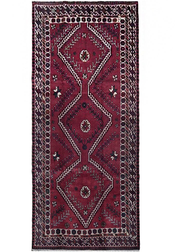 Handmade 5 x 10 Dull Red Persian Abadeh Rug from Iran: Handmade 5 x 10 Dull Red Persian Abadeh Rug from Iran This stunning 5 x 10 Dull Red Semi Antique Persian Abadeh Rug features a beautiful color palette of dull red and white. It is a 100% handmade piec