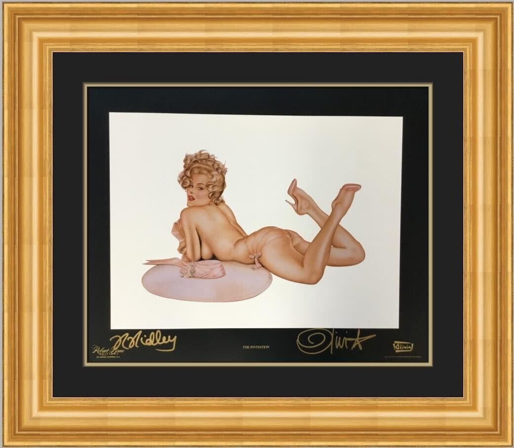 Olivia De Berardinis Rhonda Ridley The Invitation Signed Lithograph Custom Framed 30x26: Olivia De Berardinis Rhonda Ridley The Invitation Signed Lithograph Custom Framed 30x26 This stunning signed print titled 'The Invitation' by Olivia De Berardinis features artwork of Rhonda Ridley. Th