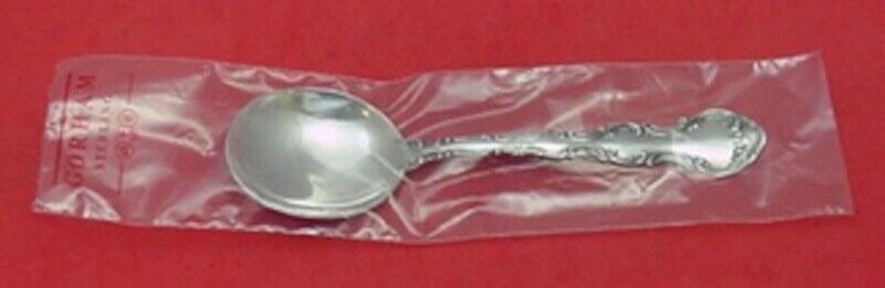 Gorham Strasbourg Sterling Silver Cream Soup Spoon 6.25 inches: Gorham Strasbourg Sterling Silver Cream Soup Spoon 6.25 inches Strasbourg by Gorham Sterling Silver Cream Soup Spoon, factory sealed, measuring 6 1/4". This exquisite spoon features flowing scrollwork