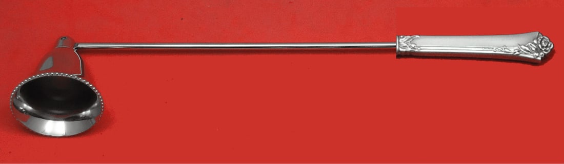 Oneida Damask Rose Sterling Silver Candle Snuffer 11.25 Inches: Oneida Damask Rose Sterling Silver Candle Snuffer 11.25 Inches Damask Rose by Oneida Sterling Silver Candle Snuffer HH WS 11 1/4" Custom Made. This elegant candle snuffer is crafted from sterling silv