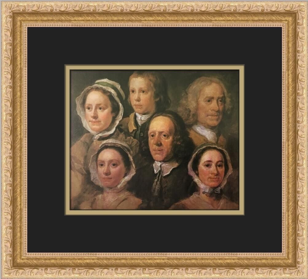 Thomas Gainsborough Framed Print of Six of Hogarth's Servants 14 x 13 inches: Thomas Gainsborough Framed Print of Six of Hogarth's Servants 14 x 13 inches This custom framed print features Thomas Gainsborough's painting of Six of Hogarth's Servants. The art print is a medium-si