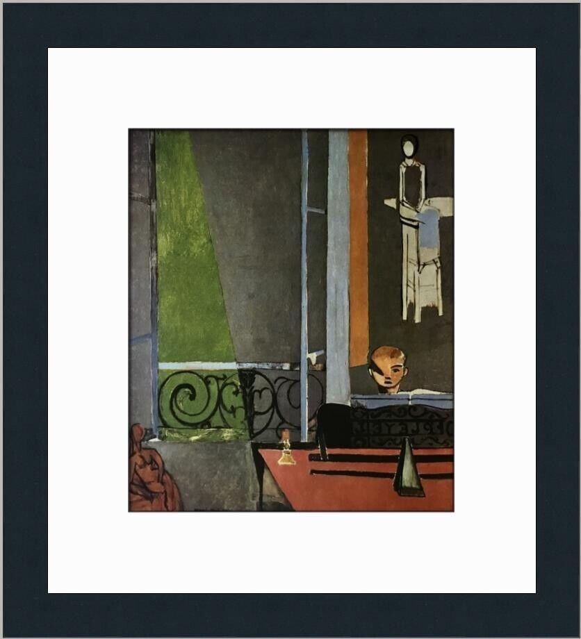 Henri Matisse The Piano Lesson Framed Print 14x16 in: Henri Matisse The Piano Lesson Framed Print 14x16 in This custom framed print features Henri Matisse's artwork titled "The Piano Lesson," produced in 1973. The medium-sized piece measures 14 inches in