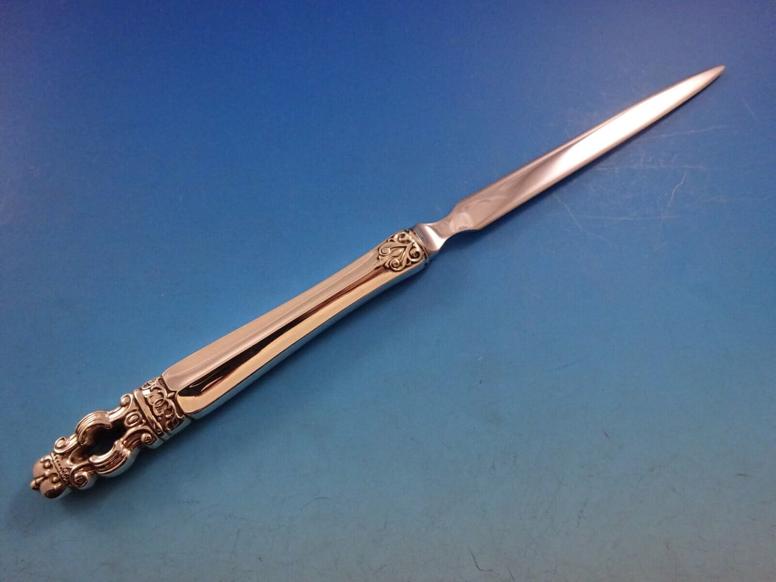 Gorham Sovereign Hispana Sterling Silver 10 Inch Letter Opener: Gorham Sovereign Hispana Sterling Silver 10 Inch Letter Opener Sovereign-Hispana by Gorham Sterling Silver Letter Opener HHWS 10" Custom. This letter opener features a custom made hollow handle with a