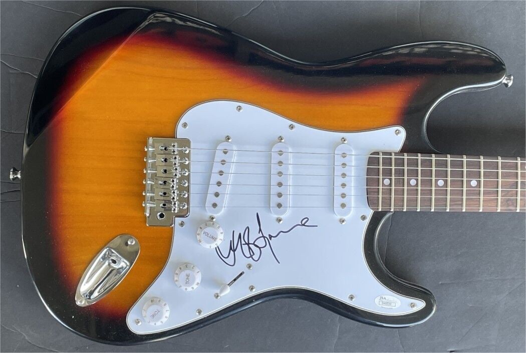 Jeff Lynne Signed Electric Guitar with JSA Authentication: Jeff Lynne Signed Electric Guitar with JSA Authentication Jeff Lynne Autographed Electric Guitar Electric Light Orchestra JSA. Industry: Music. Object Type: Guitar & Guitar Pick. Original/Reproduction
