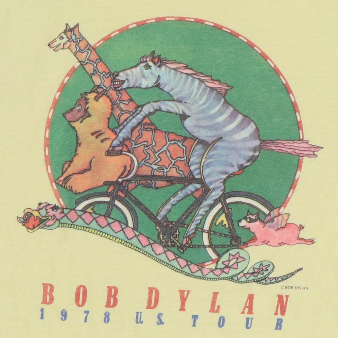 1978 Bob Dylan US Tour Shirt: 1978 Bob Dylan US Tour Shirt Original 1978 Bob Dylan US Tour Shirt. This is a true vintage shirt, not a modern reproduction. Sizes vary so please use measurements for best idea on fit. No back graphic