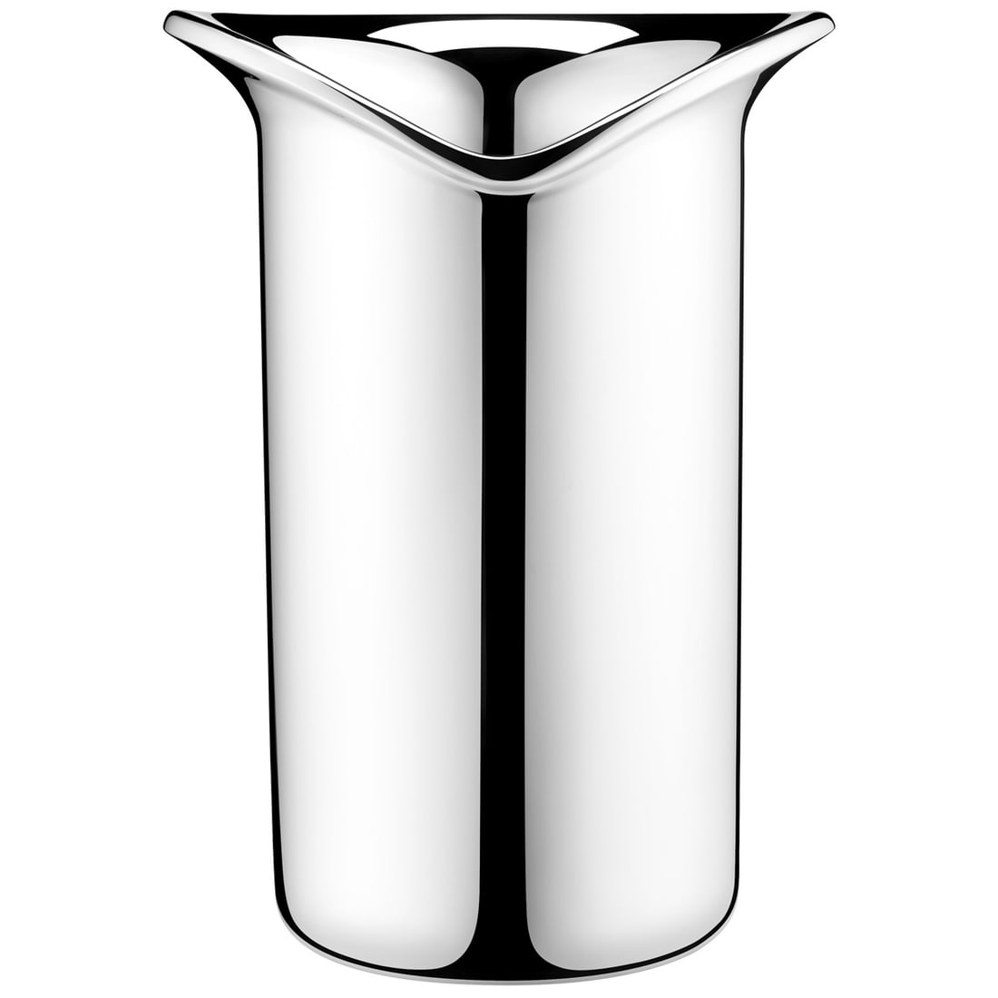 Georg Jensen Modern Stainless Steel Wine Cooler 8.7 Inches: Georg Jensen Modern Stainless Steel Wine Cooler 8.7 Inches This modern wine cooler by Georg Jensen is crafted from mirror polished stainless steel, designed by Swedish architect Thomas Sandell. It com