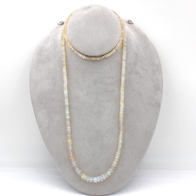 14k Gold Genuine Australian Opal & .01 CTW Diamond Pendant 14k Gold Genuine Australian Opal & .01 CTW Diamond Pendant