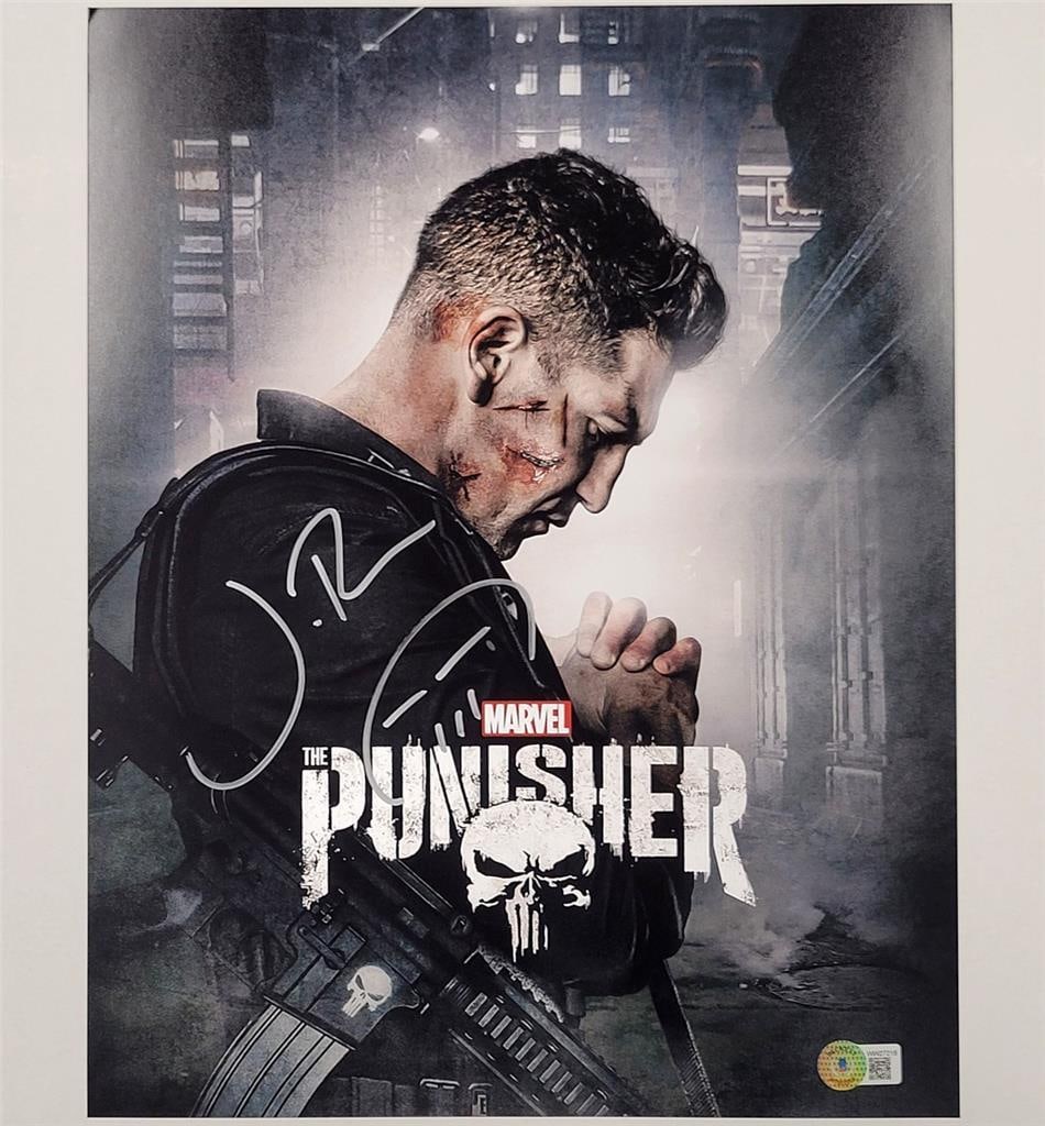 Jon Bernthal signed Marvel Punisher 11x14 photo sketch autograph ~ BAS Witness: Jon Bernthal signed Marvel Punisher 11x14 photo sketch autograph ~ BAS Witness Industry: Television Object Type: Photo Original/Reproduction: Original Autograph Authentication: Beckett Signed By: Jon