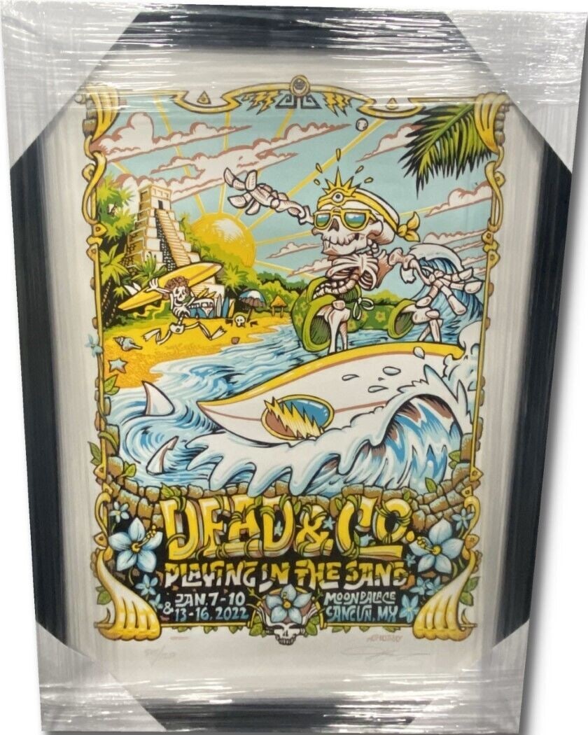 AJ Masthay Signed Grateful Dead Poster Limited Edition 1250 COA: AJ Masthay Signed Grateful Dead Poster Limited Edition 1250 COA AJ Masthay Signed Grateful Dead Poster /1250 Playing In The Sand W/ COA. Industry: Music. Object Type: Poster. Original/Reproduction: Or