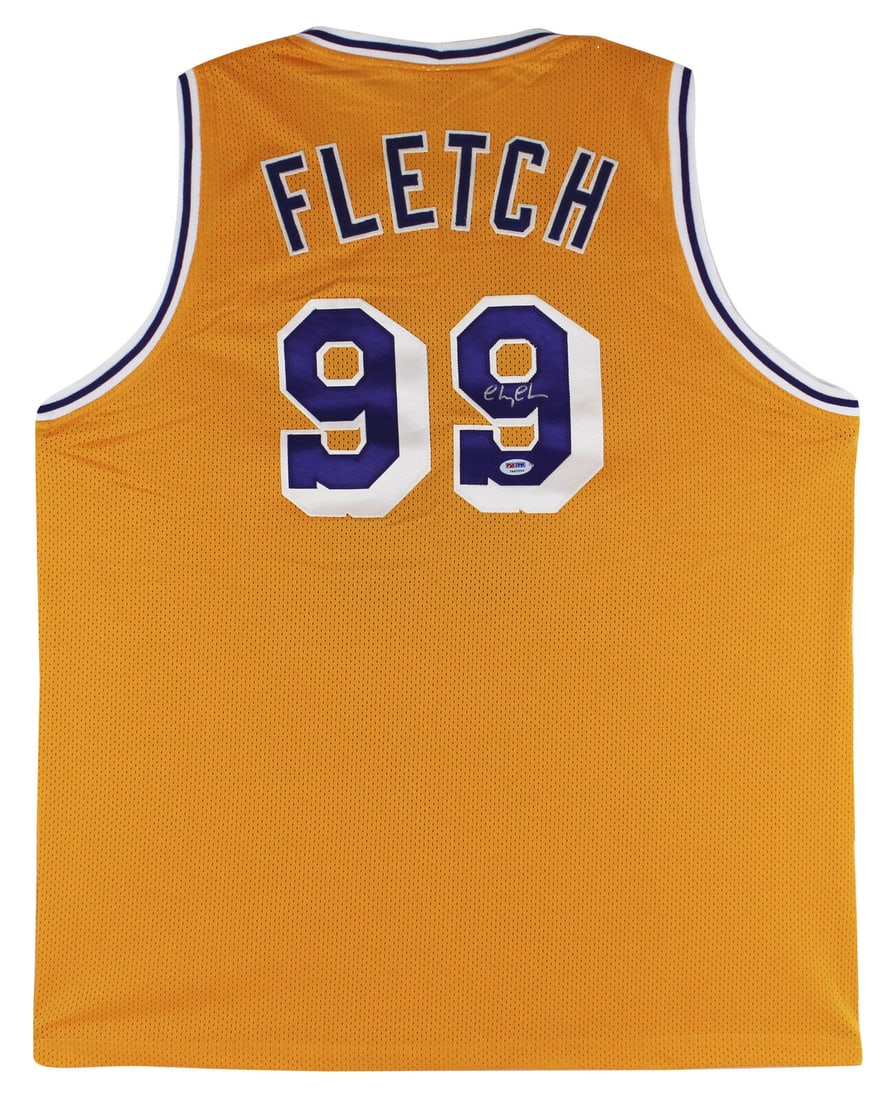 Chevy Chase Fletch Signed Yellow Pro Style Jersey PSA/DNA: Chevy Chase Fletch Signed Yellow Pro Style Jersey PSA/DNA This authentic yellow pro style jersey is signed by Chevy Chase, known for his iconic role as Fletch. The autograph is authenticated by PSA/DN