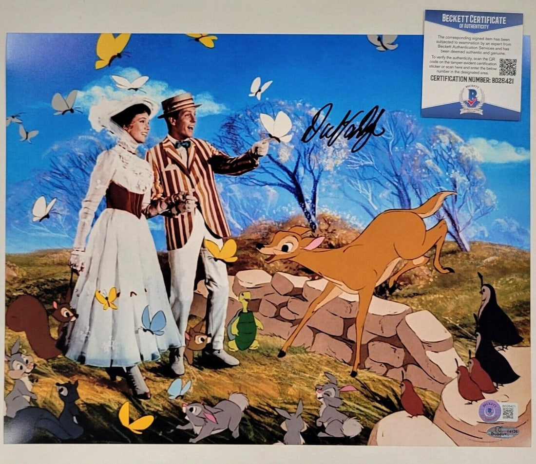 Dick Van Dyke signed Mary Poppins 11x14 photo #11 autograph ~ Beckett BAS COA: Dick Van Dyke signed Mary Poppins 11x14 photo #11 autograph ~ Beckett BAS COA Industry: Movies Signed: Yes Size: 11x14 Autograph Authentication: Beckett Object Type: Photograph Original/Reproduction: 