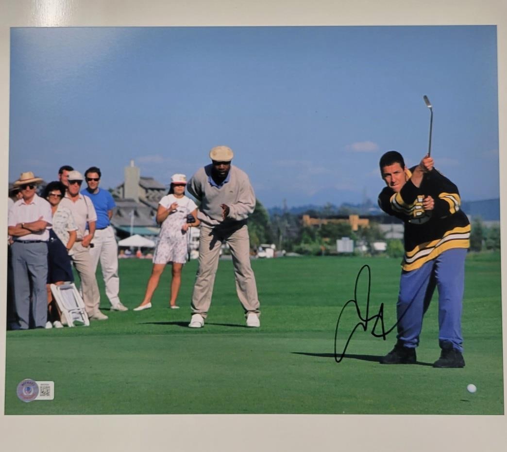 Adam Sandler signed Happy Gilmore 11x14 photo autograph ~ Beckett BAS: Adam Sandler signed Happy Gilmore 11x14 photo autograph ~ Beckett BAS Industry: Movies Object Type: Photograph Original/Reproduction: Original Autograph Authentication: Beckett Signed: Yes Signed By: