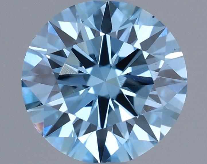 Loose Diamond - ROUND 0.55ct Fancy Vivid Blue VS1: Loose Diamond - ROUND 0.55ct Fancy Vivid Blue VS1 Source: This is a real non-mined Diamond that has been grown in a lab Shape: ROUND Carats: 0.55 Color: Fancy Vivid Blue Certification: IGI Video: