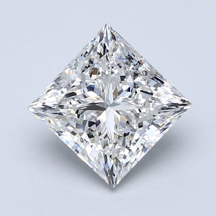 GIA Certified 2.01ct F SI2 Princess Cut Diamond: GIA Certified 2.01ct F SI2 Princess Cut Diamond Loose Diamond - PRINCESS 2.01ct F SI2. This natural mined diamond features a princess cut with a weight of 2.01 carats. It has a color grade of F and a 