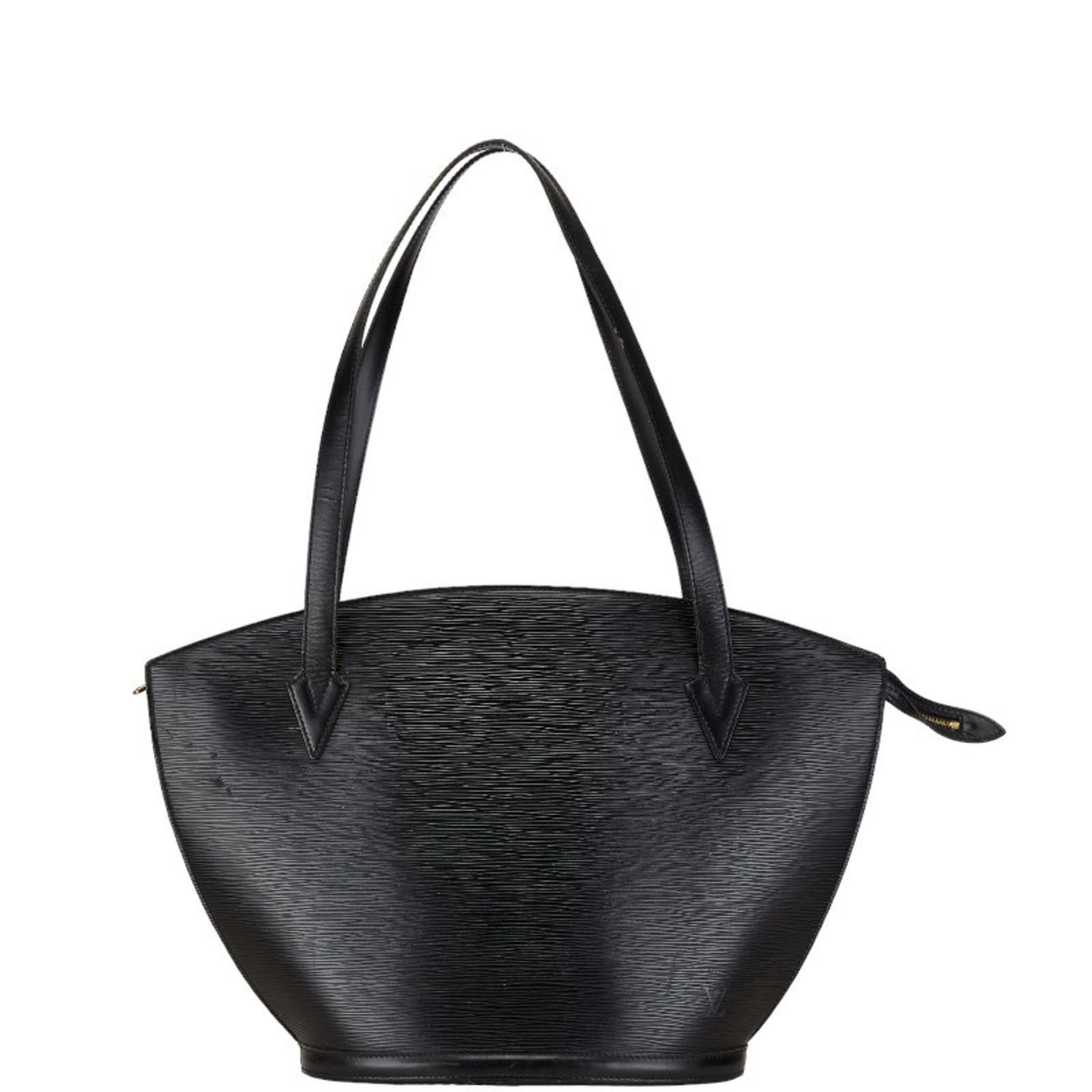 Louis Vuitton Epi Saint Jacques Shoulder Bag Black Leather 29cm x 44cm x 16.5cm: Louis Vuitton Epi Saint Jacques Shoulder Bag Black Leather 29cm x 44cm x 16.5cm This Louis Vuitton Epi Saint Jacques Shoulder Bag is crafted from black leather, featuring a stylish design perfect for