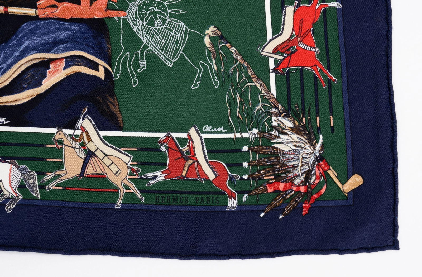 Hermes Pani La Shar Pawnee Gavroche 16.5 inches France: Hermes Pani La Shar Pawnee Gavroche 16.5 inches France Hermes "Pani La Shar Pawnee" Gavroche. This exquisite piece measures 16.5 in (41.91 cm) in height and 16.5 in (41.91 cm) in length. Crafted by He