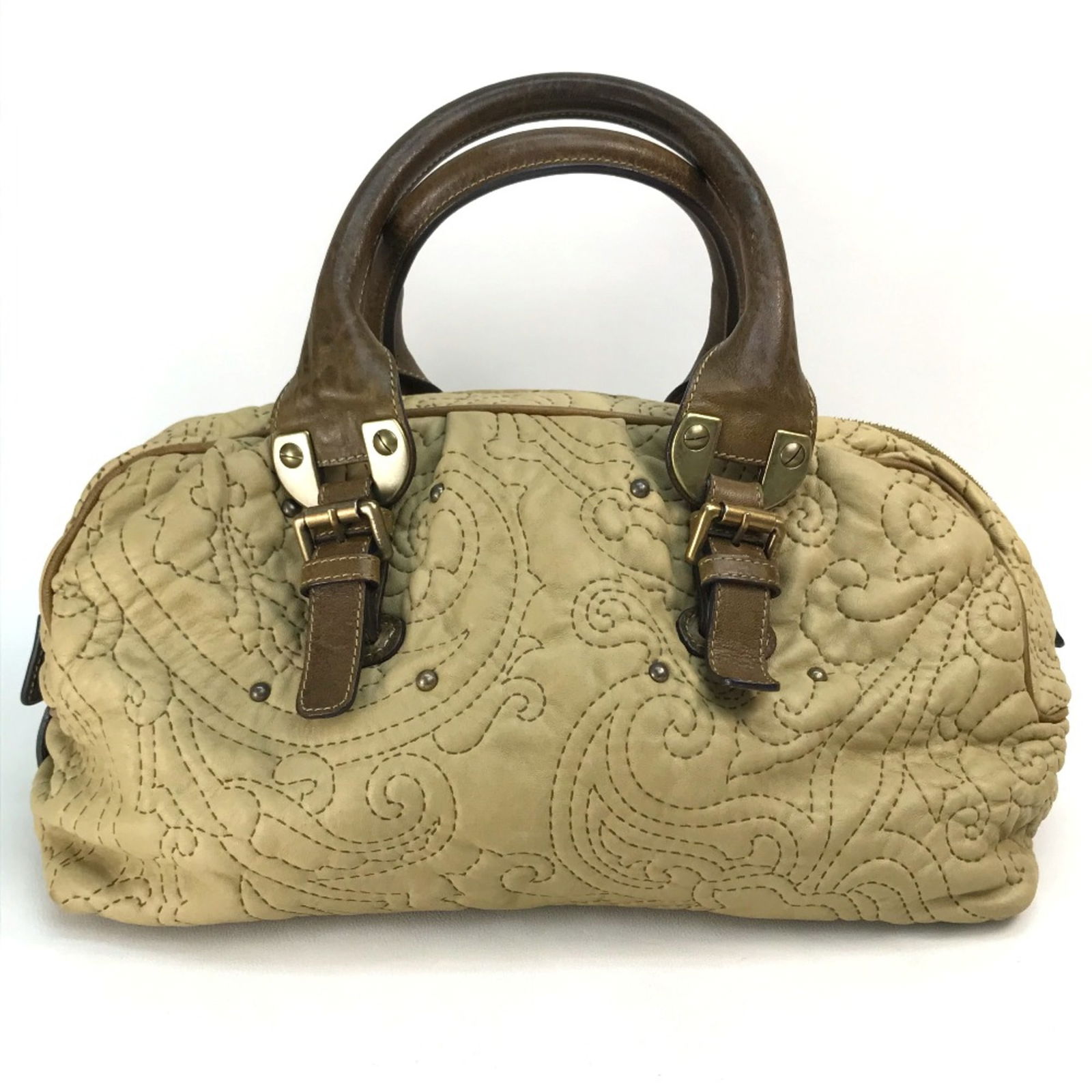 Etro Mini Duffle Handbag 18448-3631 Brown Leather 20cm x 33cm x 15cm: Etro Mini Duffle Handbag 18448-3631 Brown Leather 20cm x 33cm x 15cm This stylish Etro Mini Duffle Handbag 18448-3631 is crafted from high-quality leather in a rich brown color. Designed for women, it