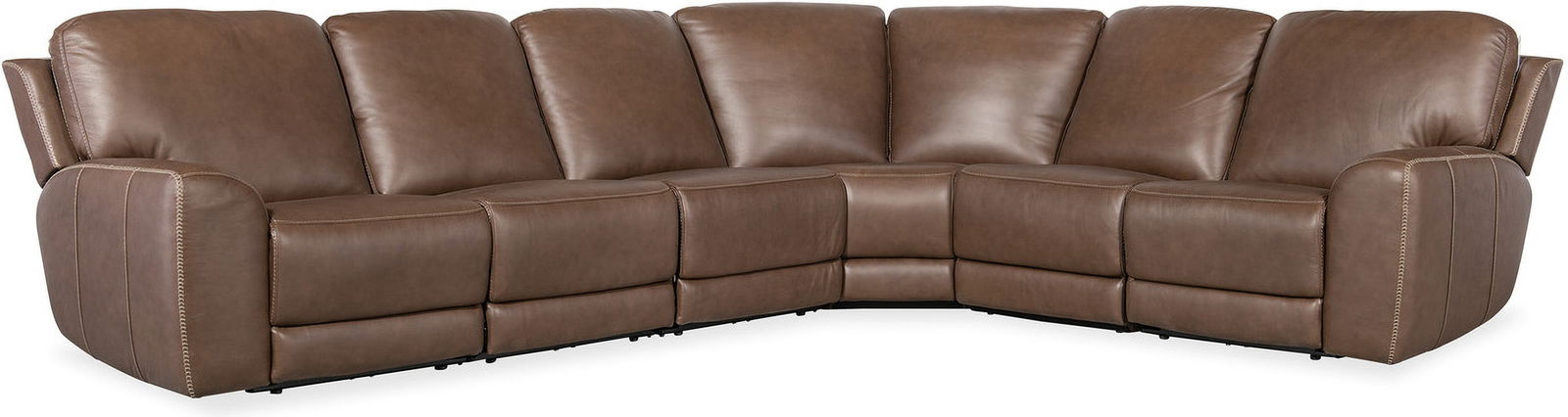 Torres Brown 6 Piece Sectional with USB Ports and Recliners: Torres Brown 6 Piece Sectional with USB Ports and Recliners The Torres 6 Piece Sectional in Brown features a versatile arrangement including a left arm chair, one stationary armless chair, two power h