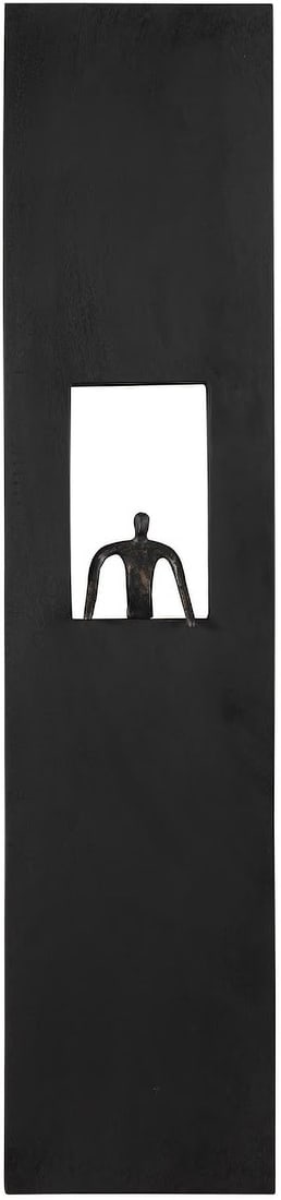 Atlas Slim Metal Wall Art in Bronze Finish 35 Inches: Atlas Slim Metal Wall Art in Bronze Finish 35 Inches The Atlas Wall Decor features clean lines and a slim design, making it an ideal accent for contemporary, modern farmhouse, and mid-century modern i