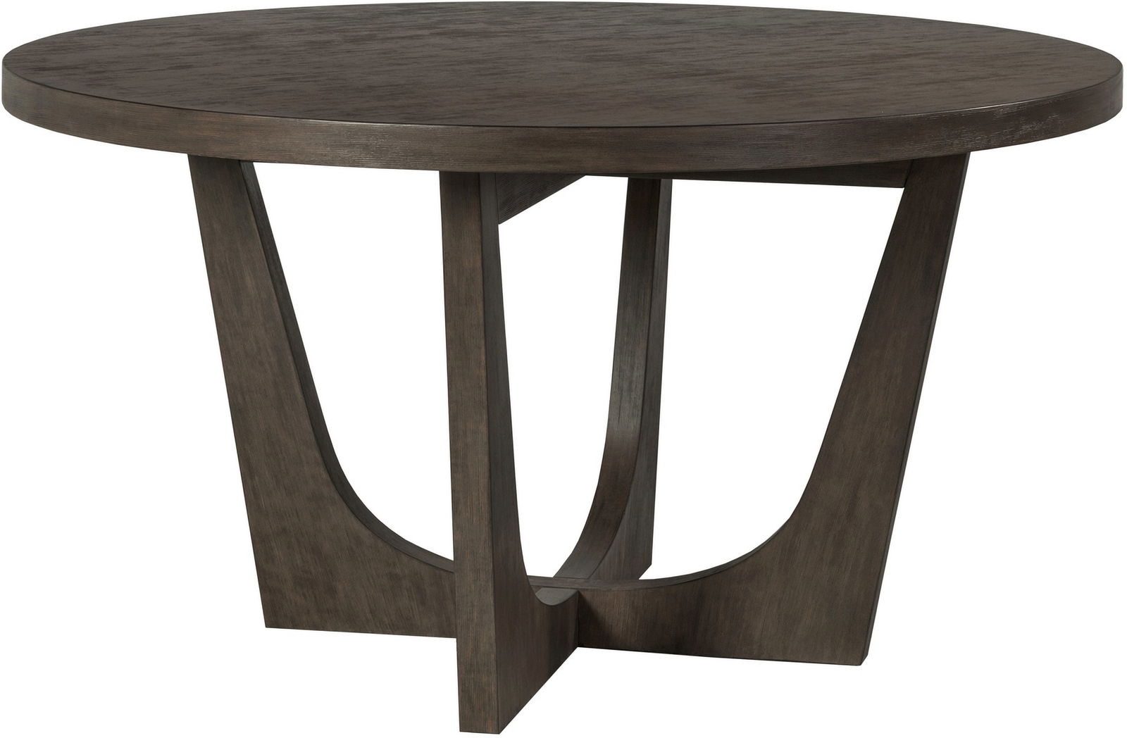 Cohesion Program Brio Round Dining Table Mahogany Seats Four 54 inches: Cohesion Program Brio Round Dining Table Mahogany Seats Four 54 inches The Cohesion Program Brio Round Dining Table is crafted from Mahogany solids and veneers, featuring a hand wire brush graining fo