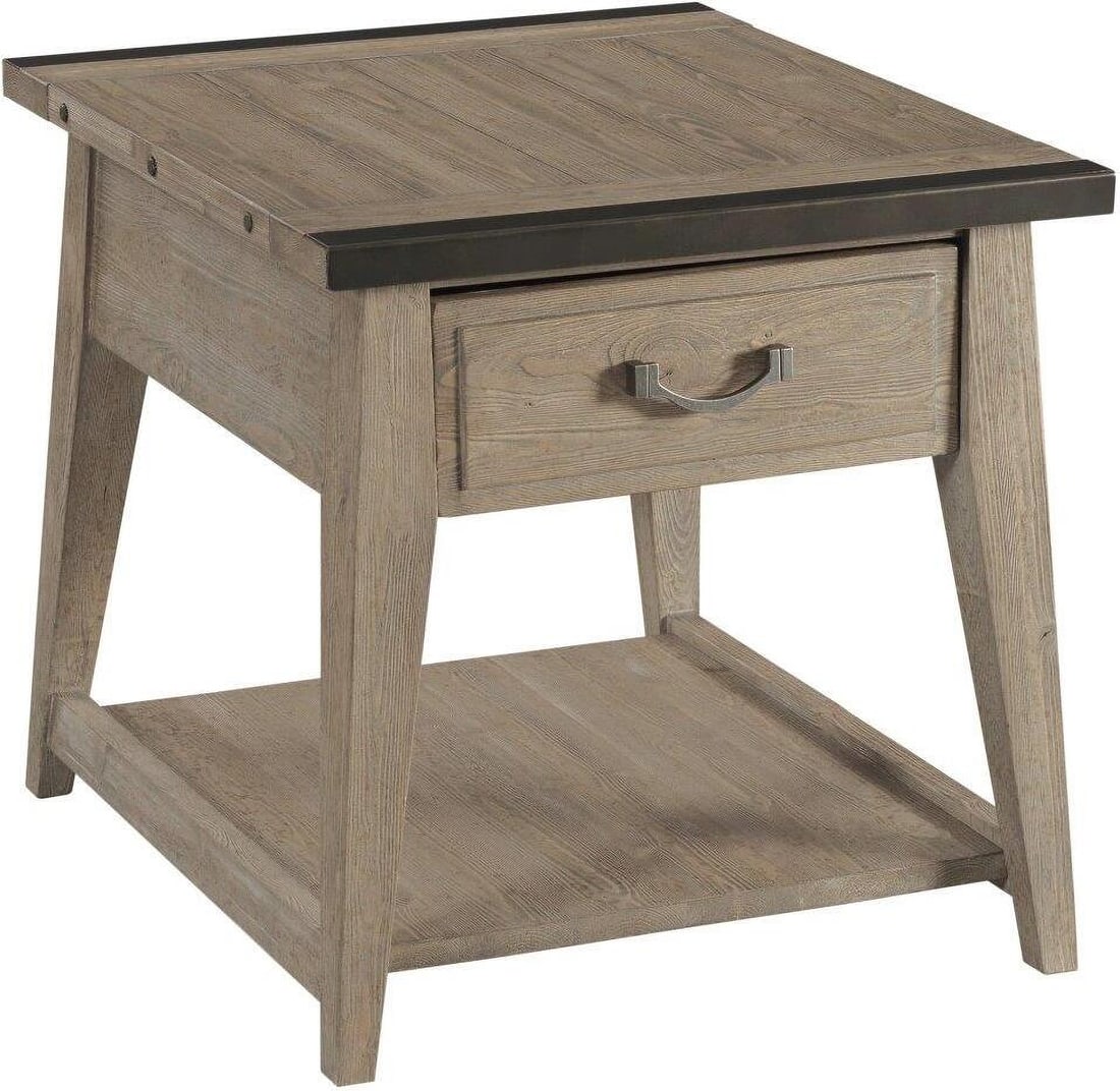 Kincaid Urban Cottage Brixton Rustic Drawer End Table 25 inches: Kincaid Urban Cottage Brixton Rustic Drawer End Table 25 inches The Urban Cottage Brixton Rectangular Drawer End Table features a rustic cottage style that harmonizes traditional roots with natural el