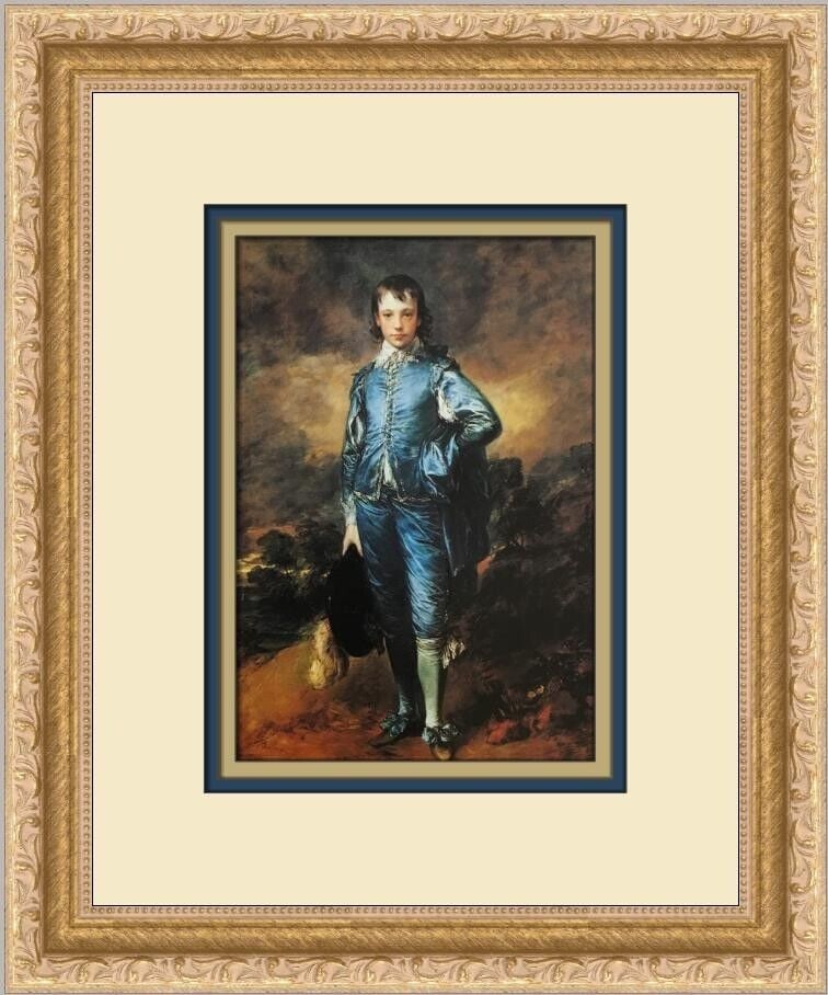 Thomas Gainsborough The Blue Boy Custom Framed Art Print 14x11: Thomas Gainsborough The Blue Boy Custom Framed Art Print 14x11 This custom framed print features the artwork "The Blue Boy" by artist Thomas Gainsborough. The print is an open edition and showcases a 