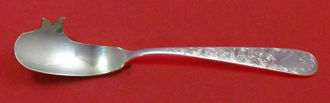 Kirk Sterling Silver Old Maryland Engraved Cheese Knife with Pick: Kirk Sterling Silver Old Maryland Engraved Cheese Knife with Pick This Old Maryland Engraved by Kirk Sterling Silver Cheese Knife with Pick features a beautifully crafted pattern first introduced in 1