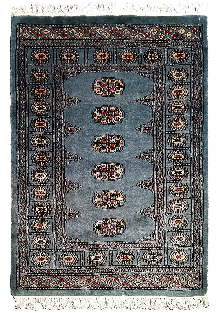 Handmade Bokhara Area Rug Slate Blue Black Ivory 2.8 x 3.9 Feet: Handmade Bokhara Area Rug Slate Blue Black Ivory 2.8 x 3.9 Feet Free continental US Shipping. Size in Feet: Width: 2.8 x Length: 3.9. Size in Inches: Width: 32 in x Length: 45 in. Rug Type: Area Rug. 
