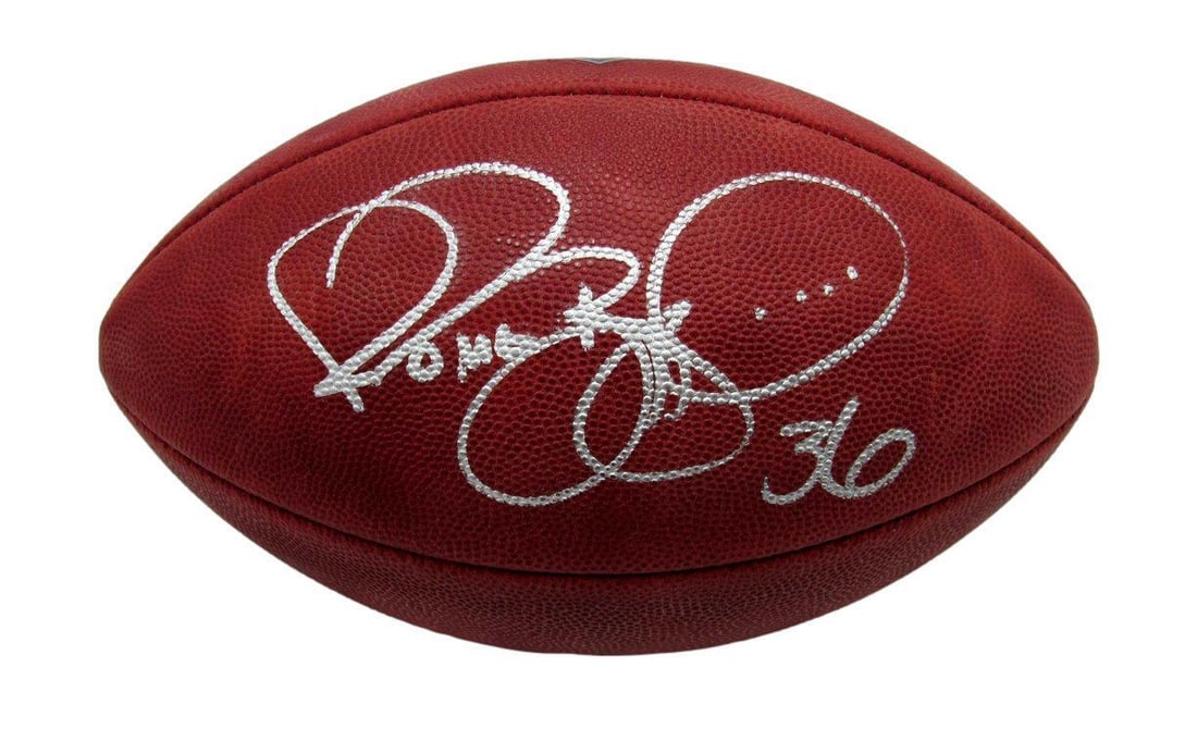 Jerome Bettis Autographed NFL Duke Football Steelers Beckett Certified: Jerome Bettis Autographed NFL Duke Football Steelers Beckett Certified This is an original NFL Duke football autographed by Jerome Bettis, a Hall of Fame player. It is associated with the Pittsburgh S