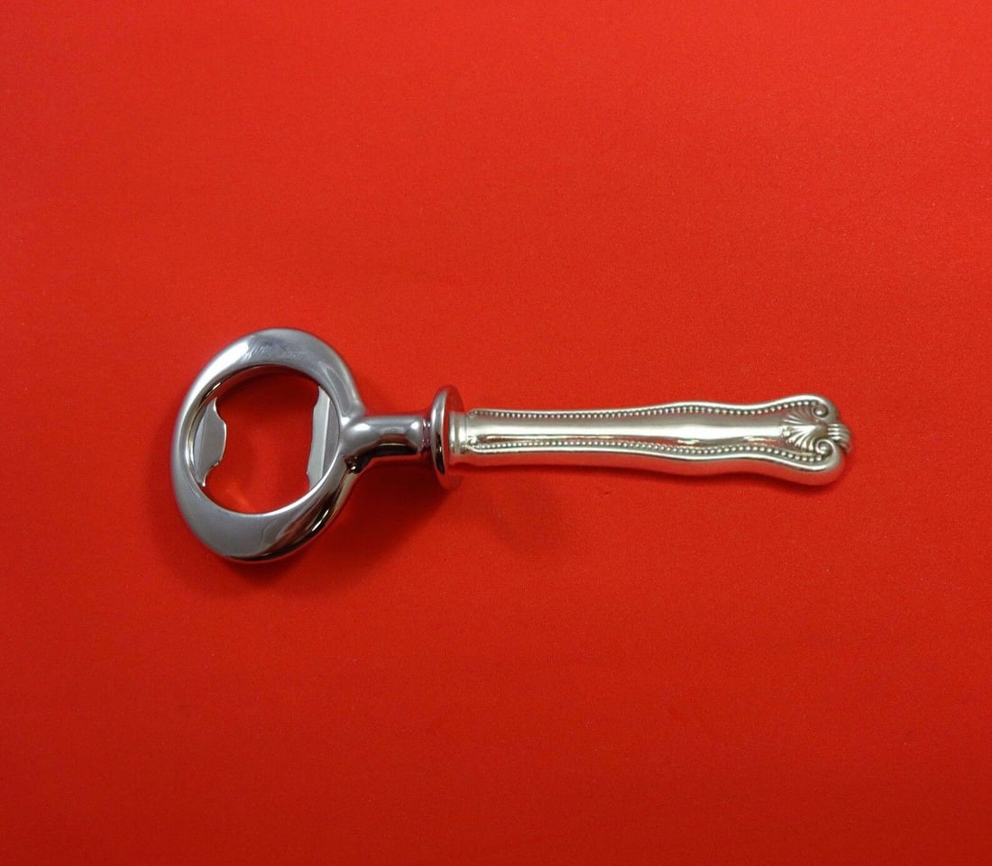 Frank Smith Sterling Silver Newport Shell Bottle Opener 6 Inch: Frank Smith Sterling Silver Newport Shell Bottle Opener 6 Inch This is a custom-made Newport Shell bottle opener crafted by Frank Smith. It features a sterling silver hollow handle with a chrome-plate