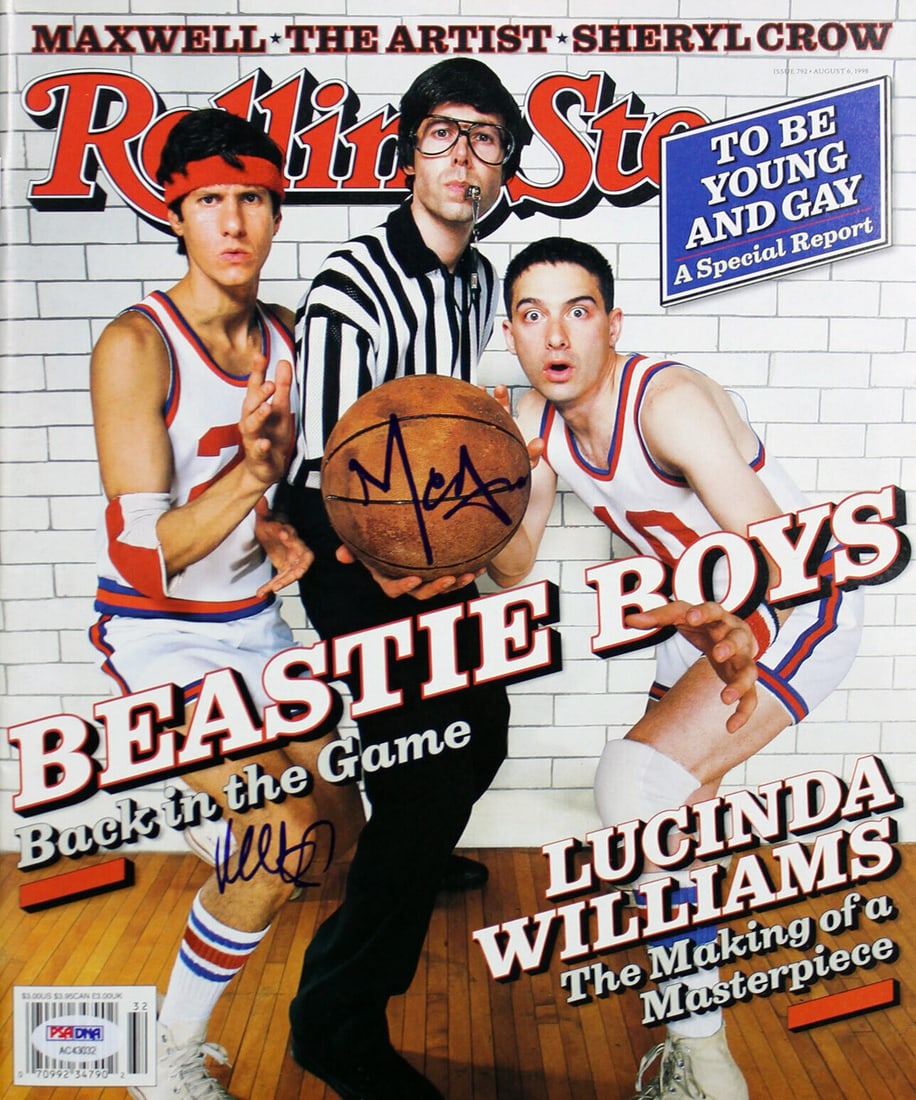 Beastie Boys Signed Rolling Stone Magazine by Mike D and MCA: Beastie Boys Signed Rolling Stone Magazine by Mike D and MCA This original Rolling Stone magazine is signed by Beastie Boys members Mike D and MCA. The authenticity is verified by PSA/DNA with certifi
