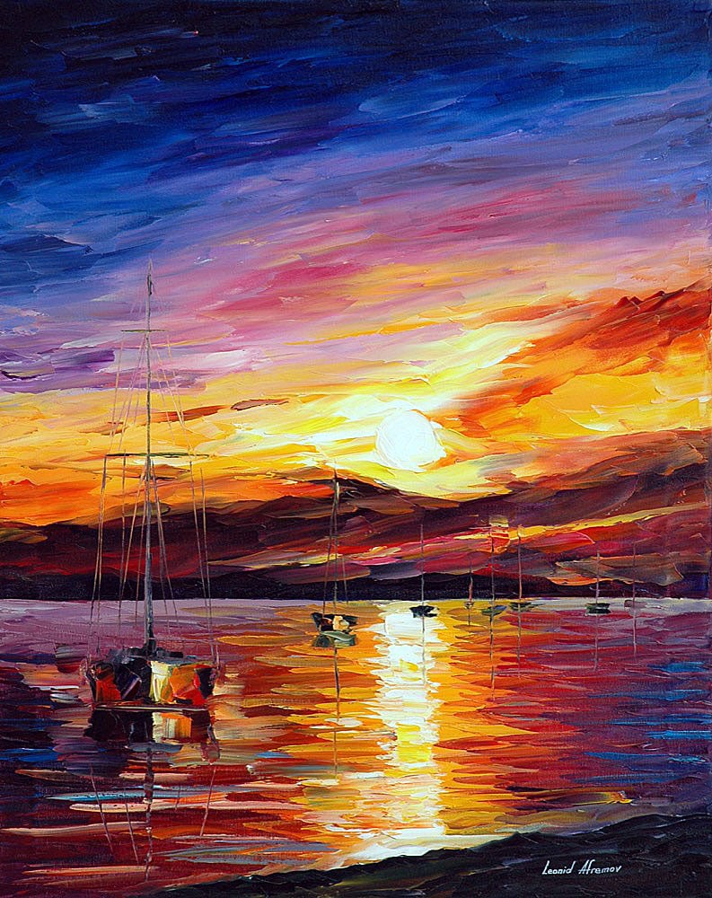 Infinite Horizon Giclee Artwork Limited Edition 1/25 by Leonid Afremov: Infinite Horizon Giclee Artwork Limited Edition 1/25 by Leonid Afremov Infinite Horizon - Limited Edition 1/25 by Leonid Afremov. This is a limited edition giclee hand-painted by Leonid. This is the f
