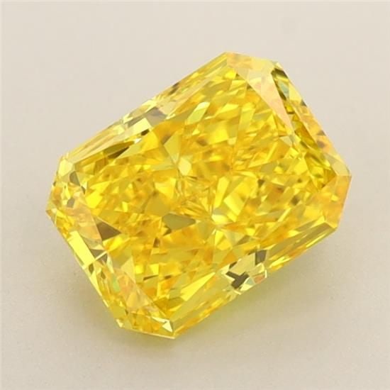 Loose Diamond - RADIANT 1.19ct Fancy Vivid Yellow VS1: Loose Diamond - RADIANT 1.19ct Fancy Vivid Yellow VS1 Source: This is a real non-mined Diamond that has been grown in a lab Shape: RADIANT Carats: 1.19 Color: Fancy Vivid Yellow Certification: IGI Vid