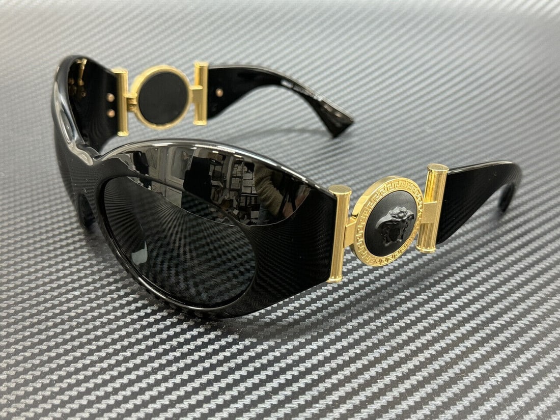 VERSACE VE4462 GB1 87 Black Dark Grey Women's 58 mm Sunglasses: VERSACE VE4462 GB1 87 Black Dark Grey Women's 58 mm Sunglasses Frame Color: Black Type: Sunglasses New The Mynt Guarantee: All items in this auction are guaranteed to be 100% authentic. At Your Servic