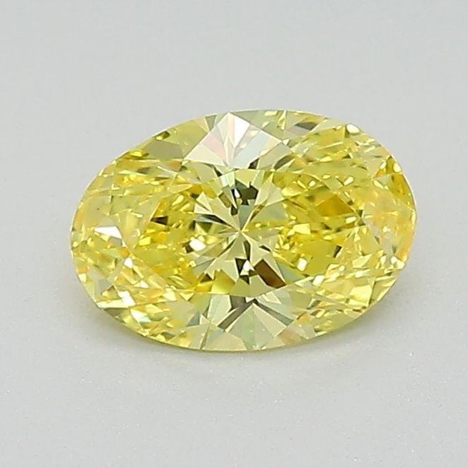 Loose Diamond - OVAL 0.63ct Fancy Vivid Yellow VS2: Loose Diamond - OVAL 0.63ct Fancy Vivid Yellow VS2 Source: This is a real non-mined Diamond that has been grown in a lab Shape: OVAL Carats: 0.63 Color: Fancy Vivid Yellow Certification: IGI Video: