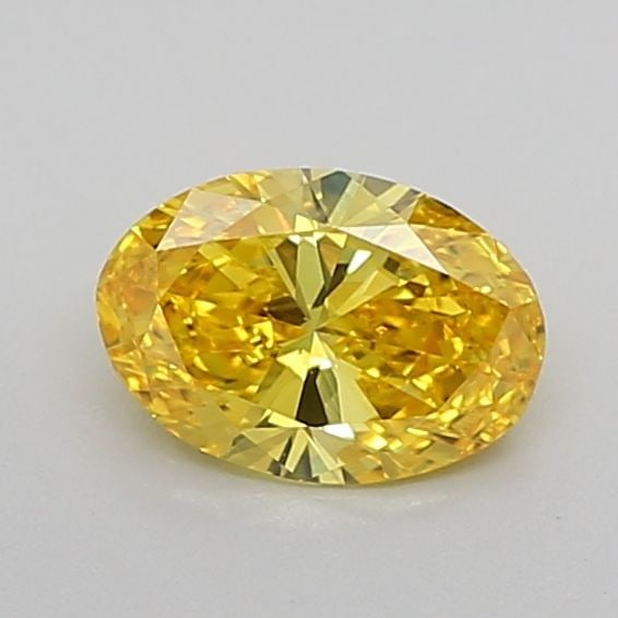 Loose Diamond - OVAL 0.58ct Fancy Vivid Yellow VVS2: Loose Diamond - OVAL 0.58ct Fancy Vivid Yellow VVS2 Source: This is a real non-mined Diamond that has been grown in a lab Shape: OVAL Carats: 0.58 Color: Fancy Vivid Yellow Certification: IGI Video: