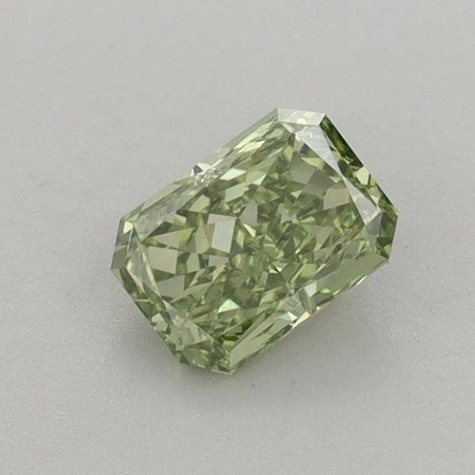 Loose Diamond - RADIANT 0.53ct Fancy Vivid Green VVS2: Loose Diamond - RADIANT 0.53ct Fancy Vivid Green VVS2 Source: This is a real non-mined Diamond that has been grown in a lab Shape: RADIANT Carats: 0.53 Color: Fancy Vivid Green Certification: IGI Vide